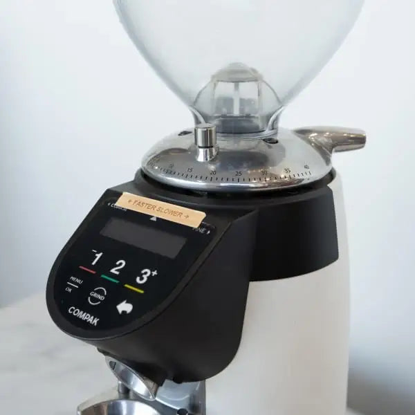 Compak E8 In White Coffee Grinder