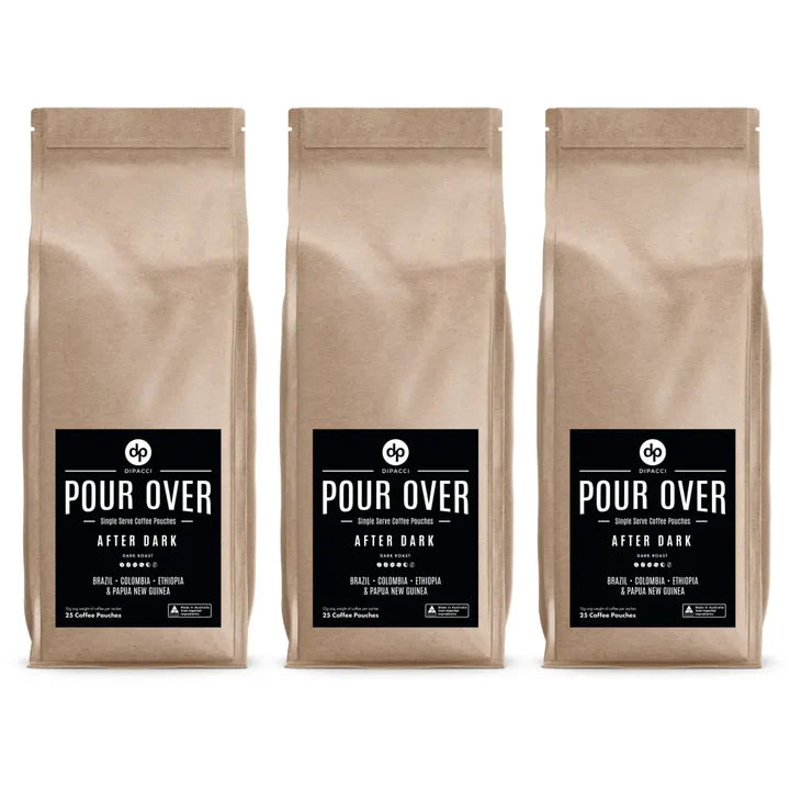 Single Serve Pour Over Coffee Pouches – 25 Pack