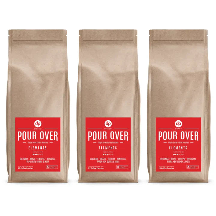 Single Serve Pour Over Coffee Pouches – 25 Pack