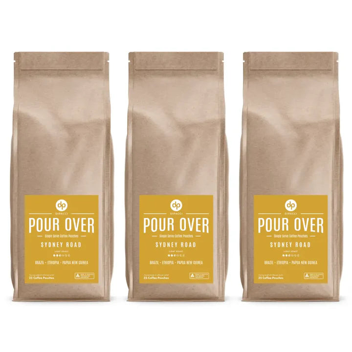 Single Serve Pour Over Coffee Pouches – 25 Pack
